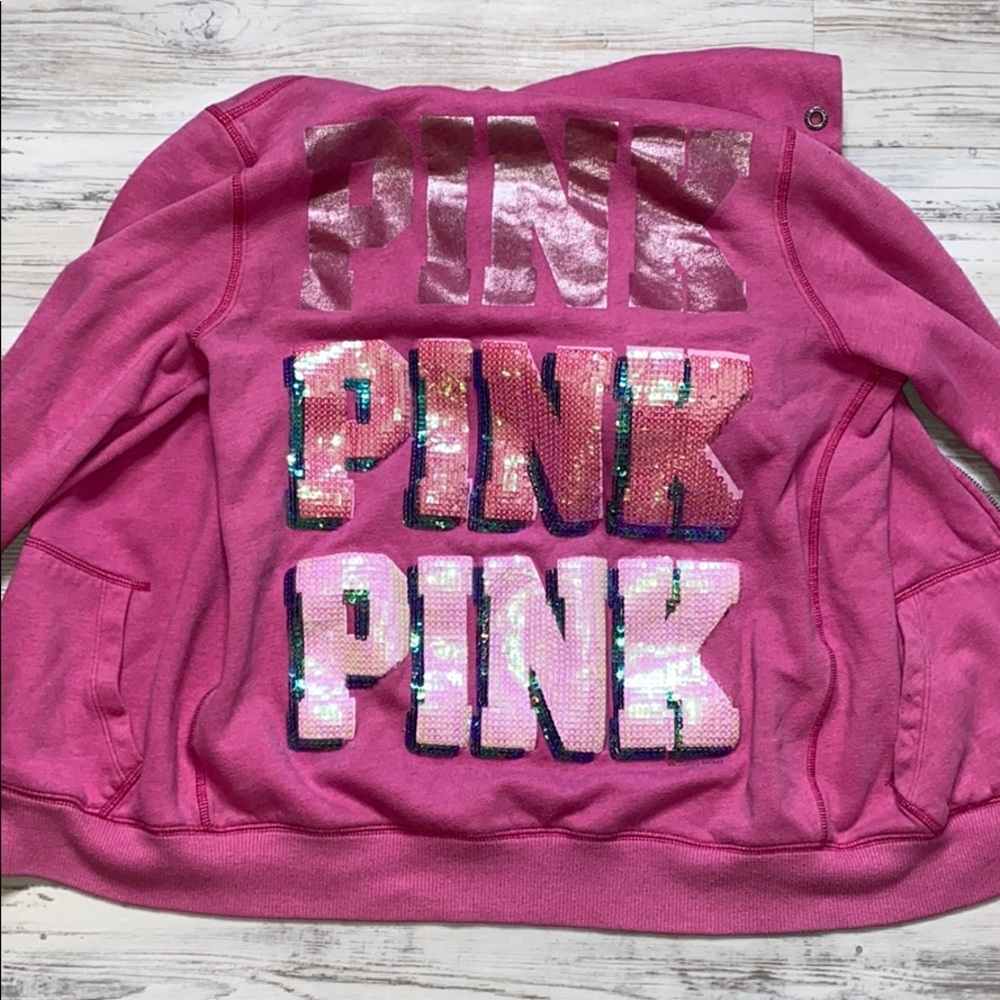 Pink Victoria secret sweatshirt